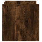 vidaXL Table basse chêne fumé 80x50x50 cm bois d'ingénierie