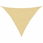 vidaXL Voile d'ombrage sable 3 5x3 5x4 9 m 100   polyester oxford