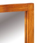 vidaXL Table de maquillage Marron miel en bois massif d'acacia