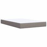 vidaXL Sommier à lattes de lit avec matelas Taupe 80x200 cm Tissu