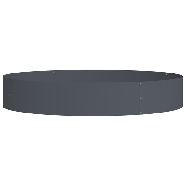 vidaXL Jardinière anthracite 120x120x20 cm en acier