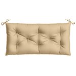 vidaXL Coussin de banc de jardin beige mélangé 100x50x7 cm tissu