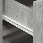 Buffet vidaXL Gris béton Bois d'ingénierie 120 x 36 x 69 cm Rangement
