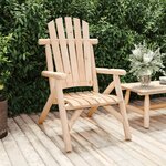 vidaXL Chaise de jardin 68x86x103 cm bois massif d'épicéa