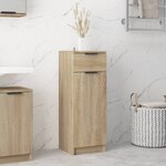 vidaXL Armoire de salle de bain Chêne sonoma 32x34x90 cm