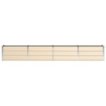 vidaXL Jardinière Ivoire 320 x 40 x 45 cm Acier