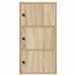 vidaXL Bibliothèque chêne sonoma 40x24x77 cm bois d'ingénierie