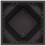 vidaXL Jardinière Noir 30 x 30 x 75 cm Acier