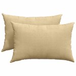 vidaXL Coussins de canapé 2 Pièces Vert gris 60 x 40 cm