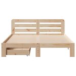 vidaXL Cadre de lit sans matelas 120x200 cm bois de pin massif