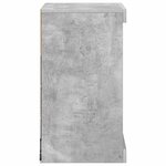 vidaXL Buffet avec lumières LED gris béton 41x37x67 cm