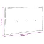 vidaXL Coussin de Dos Rose 80 x 19 x 50 cm tissu