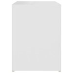 vidaXL Table de chevet Blanc 40x30x40 cm Aggloméré