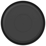 vidaXL Plateau à fleurs rond 24 Pièces Noir Ø 27 x 2 5 cm Plastique