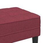 Banc vidaXL Rouge Vin 113x57x39 cm Tissu