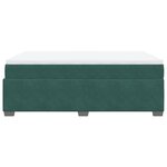 vidaXL Sommier à lattes de lit et matelas Vert foncé 160x200cm Velours