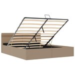 vidaXL Cadre de lit à rangement hydraulique et LED 160x200 cm
