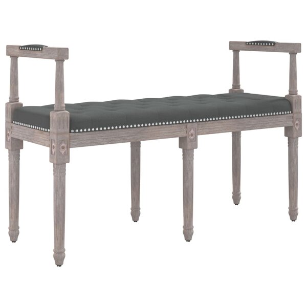 vidaXL Banc Gris foncé 110x40x70 cm Tissu