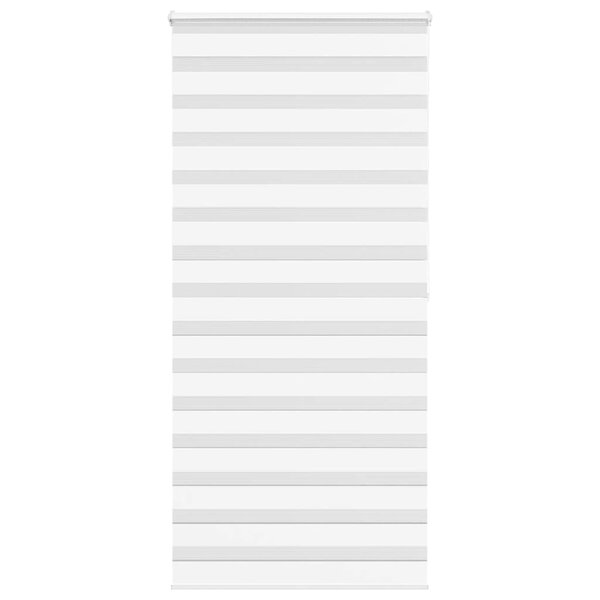 vidaXL Store zèbre blanc 115x200 cm largeur du tissu 110 9cm polyester