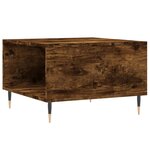 vidaXL Table basse chêne fumé 55x55x36 5 cm bois d'ingénierie