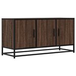 vidaXL Meuble TV chêne marron 100x35x50 cm bois d'ingénierie et métal