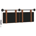 vidaXL Tête de lit suspendue Marron PU antique