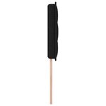 Tête de lit design Lines noire 100 cm en tissu