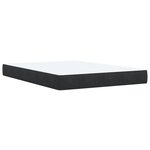 vidaXL Sommier à lattes de lit avec matelas Noir 140x190 cm Similicuir