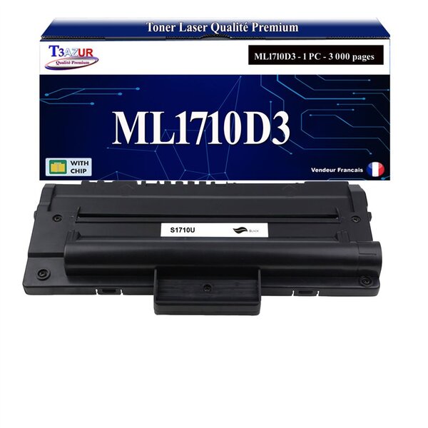 T3AZUR - Toner compatible avec Samsung ML-1710D3 pour Samsung ML1410 ML1500 ML1510 ML1515 ML1520P ML1700 ML1710 ML1720 ML1730 ML1740 ML1745 ML1750 G ML1755 ML1757
