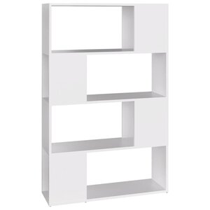 vidaXL Bibliothèque/Séparateur de pièce Blanc Bois d'ingénierie
