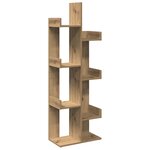 vidaXL Bibliothèque chêne artisanal 48x25 5x140 cm bois d'ingénierie