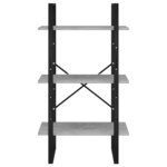 vidaXL Étagère de rangement gris béton 60x30x105 cm bois d'ingénierie