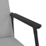 vidaXL fauteuil Gris nuage 59 x 75 x 78 cm tissu