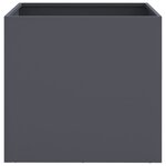 vidaXL Jardinières 2 Pièces anthracite 42x40x39 cm acier