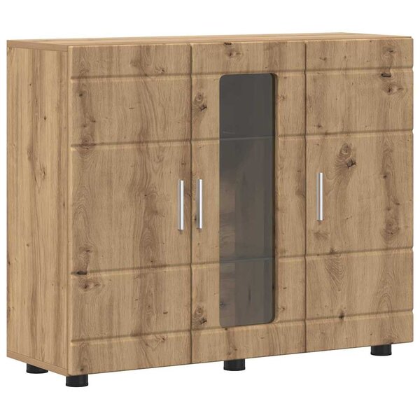 vidaXL Buffet chêne artisanal 55.5 x 29 x 100 cm Bois d'ingénierie