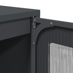vidaXL Buffet haut anthracite 68x39x123 cm acier