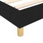 vidaXL Sommier à lattes de lit avec matelas Noir 90x200 cm Tissu