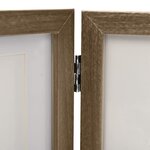 vidaXL Cadre photo dépliable Marron clair 22x15 cm+2x(10x15 cm)