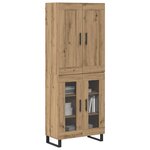 vidaXL Haut Armoire Chêne artisanal 69 5 x 34 x 180 cm