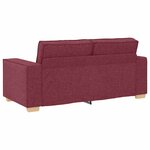 vidaXL Canapé 2 places Rouge vin 180x78x84 cm Tissu