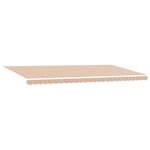 vidaXL Auvent rétractable manuel avec rayures multicolores LED 600x300 cm