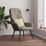 vidaXL Chaise de relaxation Gris clair Velours