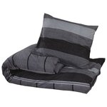 vidaXL Ensemble de housse de couette gris foncé 240x220 cm Coton