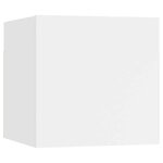 vidaXL Ensemble de meubles TV 8 Pièces Blanc Bois d'ingénierie