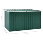 vidaXL Boîte de rangement de jardin Vert 171x99x93 cm