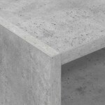 vidaXL Meuble à vinyles Gris béton 78 5 x 35 x 45 cm Bois d'ingénierie