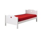 AMORI Lit simple 90x200cm  laqué blanc