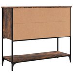 vidaXL Buffet chêne fumé 100x36x85 cm bois d'ingénierie