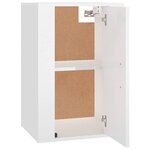 vidaXL Meuble TV mural Blanc brillant 40x34 5x60 cm
