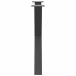 vidaXL Pieds de table à manger en forme de X 2 pièces Anthracite 70 x (72-73) cm Acier